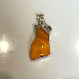 Large butterscotch Amber pendant, beautiful piece